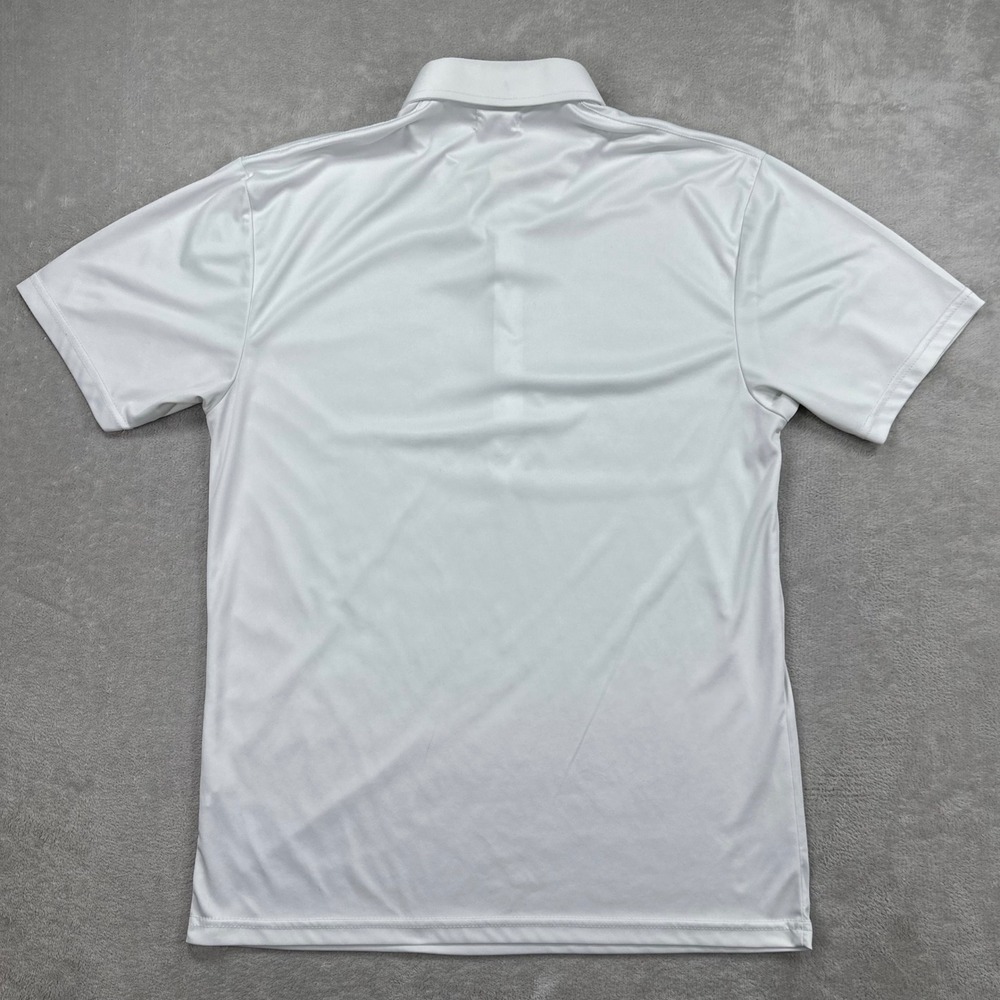 Collars & Co. Dress Collar Polo Mens Large White Short Sleeve Performance Casual - Picture 4 of 9